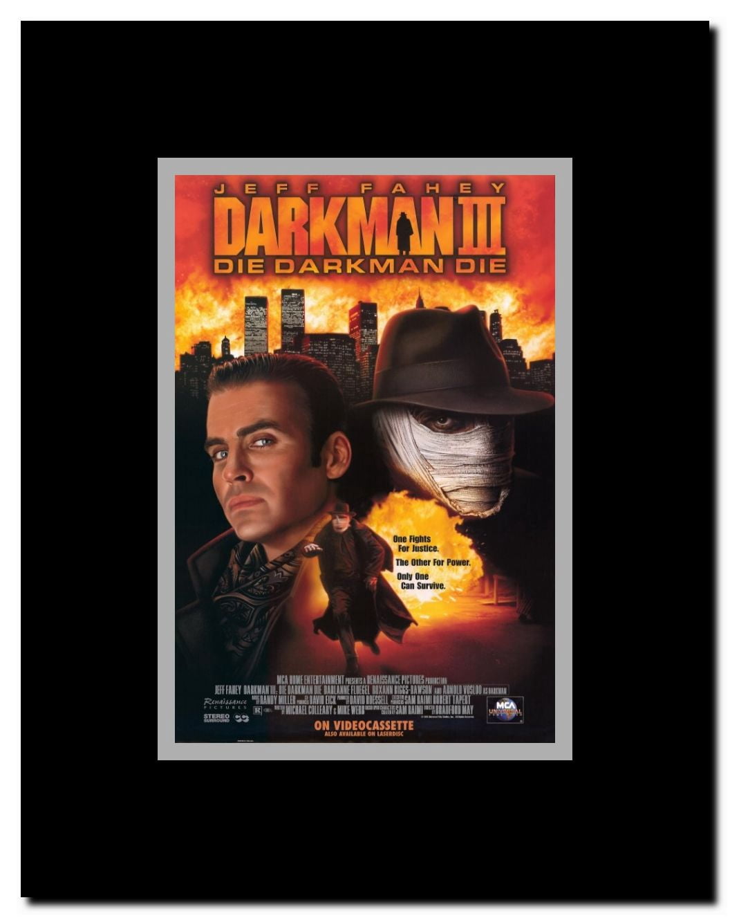 Darkman 3: Die Darkman Die Framed Movie Poster
