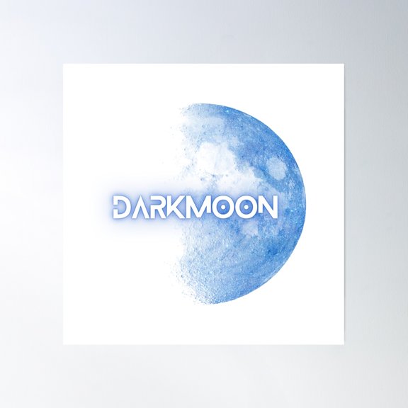 Darkmoon - Space Artwork Poster Wall Art, Modern Wall Decor, 24x24 UNFRAMED