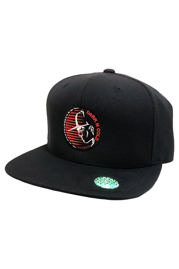 Darkncold Capman Logo Snapback Cap Black Red