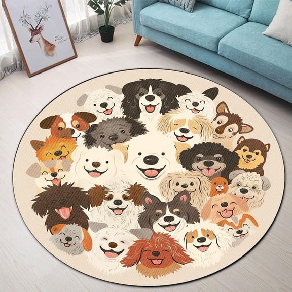 Darkness Butterfly Floral Pattern Round Rug, celestial moth and rose circle carpet for living room or reading nook, soft washable non-slip floor mat, witchy gothic décor