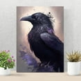 thumbnail image 1 of Darkness Descends - Dark Raven Canvas Wall Art, 1 of 2