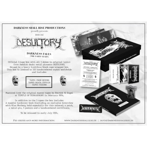 Desultory Darkness Falls - The Early Years (3 MC Box) (Cassette Tape)