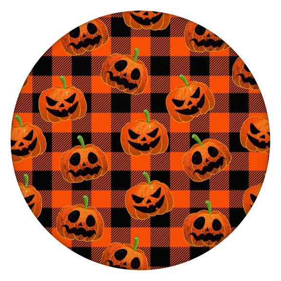 Darkness Gothic Tablecloth - Elastic Waterproof Fitted Cover with Full Moon Skeleton Art,52 inch Round Elastic Tablecloth