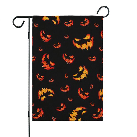 Darkness Theme Halloween Double-Sided Garden Flag with Skeleton and Spider Web 12.5x18 inches Garden Flag Halloween Holiday Gift