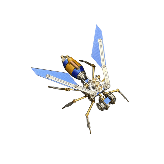 Darknet Assassin B Steampunk Mechanical Insect 3D Metal Puzzle 128PCS Brain Teaser Model DIY Assembly Project Desktop Display Art for Teens and Adults
