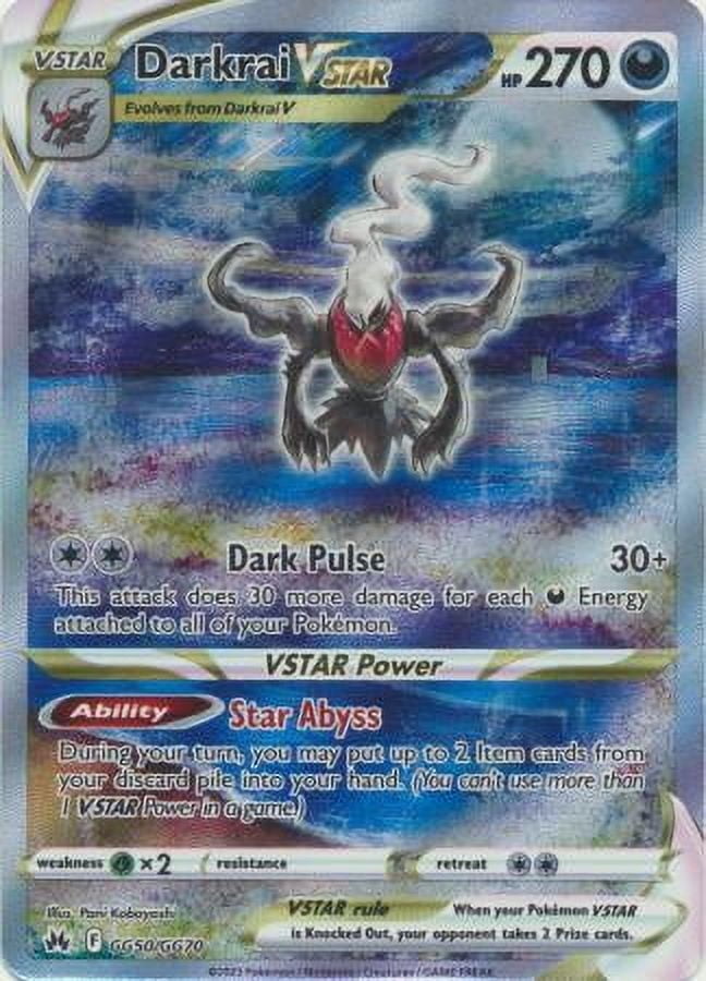 Darkrai VSTAR - GG50/GG70 - Ultra Rare - Pokemon - Walmart.com
