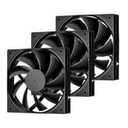 Darkrock 3pcs 120mm Cooling Fans for Computer Case 3PIN qUIET