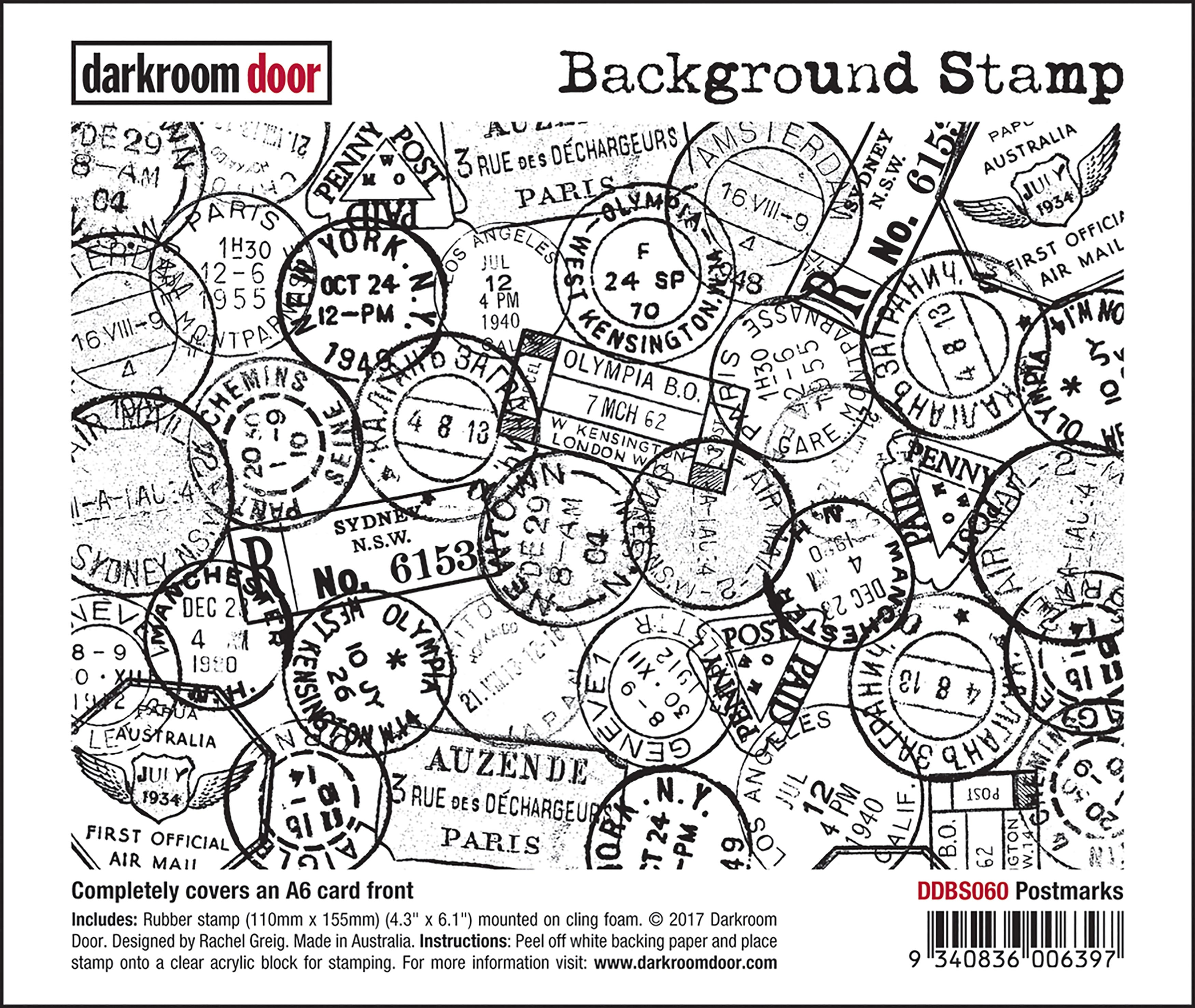 Darkroom Door Background Cling Stamp 4"X6"Postmarks