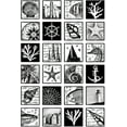 thumbnail image 1 of Darkroom Door Cling Stamps 7"X5"-Seaside Inchies, 1 of 3