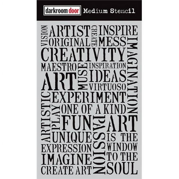 Darkroom Door DDMS001 Creativity - Medium Stencil