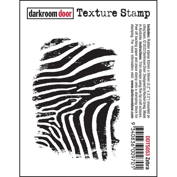 Darkroom Door Texture Stamp-Zebra