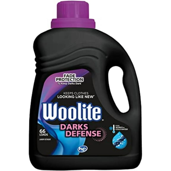 Darks Defense Liquid Laundry Detergent, 66 Loads, 100 Fl Oz, HE & Regular Washers, @ Packaging May Vary # !