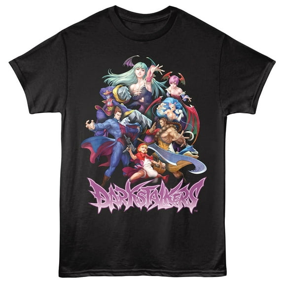 Darkstalkers Resurrection Group Men's T Shirt (Black, Big&Tall3XLT)