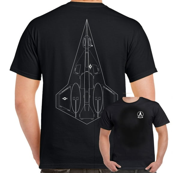 Darkstar Hypersonic Concept Aircraft Double Sided Shirt-XXL