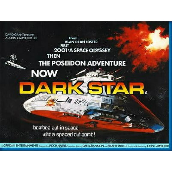 Darkstar Movie Metal Sign 8inx 12in Art Print on Metal 8x12 Multi-Color Square Adults Best Posters