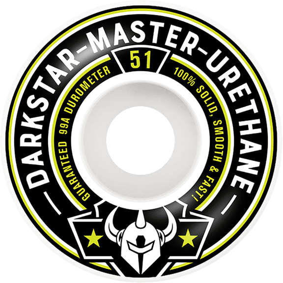Darkstar Responder Skateboard Wheels 51mm 99a White/Lime