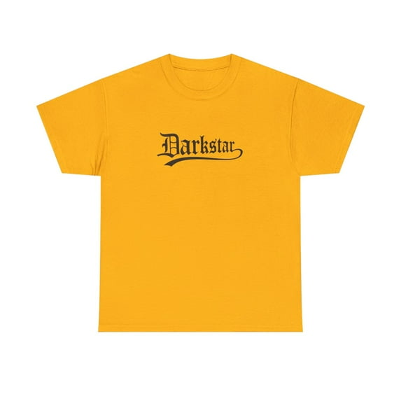 Darkstar Text Skateboard Black Many Colors Vintage Classic Skate TShirt Print - Gold / S