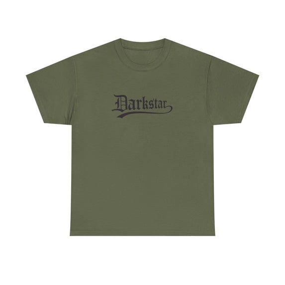 Darkstar Text Skateboard Black Many Colors Vintage Classic Skate TShirt Print - Military Green / 5XL