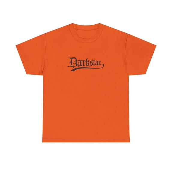 Darkstar Text Skateboard Black Many Colors Vintage Classic Skate TShirt Print - Orange / 2XL