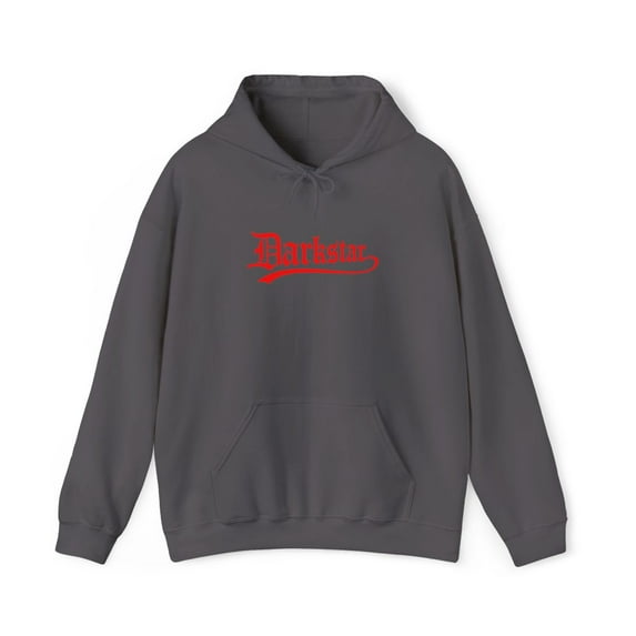 Darkstar Text Skateboard Red Many Colors Vintage Classic Skate Hoodie Print - Charcoal / XL