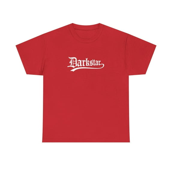 Darkstar Text Skateboard White Many Colors Vintage Classic Skate TShirt Print - Red / XL