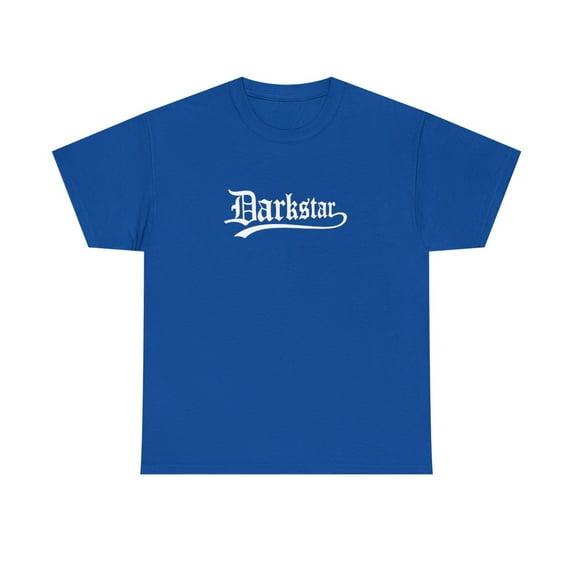 Darkstar Text Skateboard White Many Colors Vintage Classic Skate TShirt Print - Royal / M