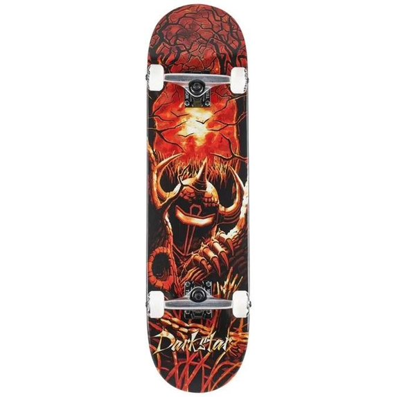 Darkstar Woods Skateboard Complete Red Tie Dye 8.12