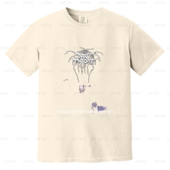 Darkthrone A Blaze In The Northern Sky Vintage Retro Black Metal Comfort Color T-Shirt Unisex, up to 4XL