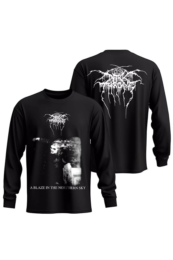 Darkthrone Men's A Blaze In The Northern Sky Long Sleeve T-Shirt Black Medium | Officially Licensed Merchandise