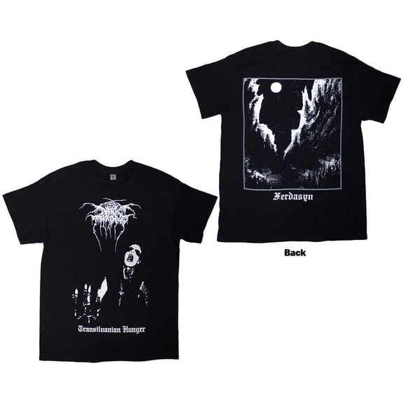 Darkthrone Unisex T-Shirt Transilvanian Hunger (Back Print) (Black) (X-Large)