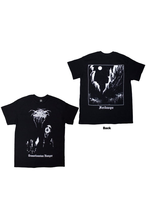 Darkthrone Unisex T-Shirt Transilvanian Hunger (Back Print) (Black) (X-Large)