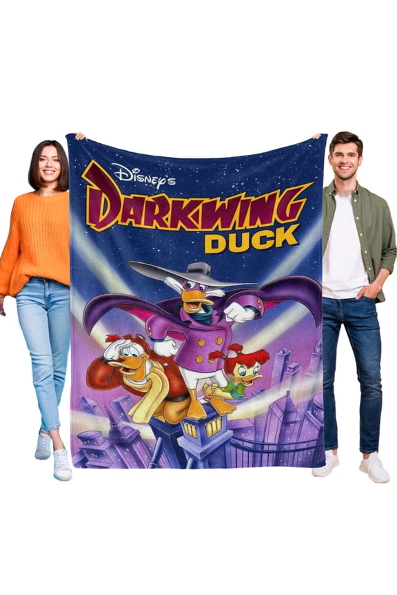 Darkwing Duck Throw Blanket Gifts for Fans Lover Girls Boys Women Present Hoodie Him Bed 40"x50"