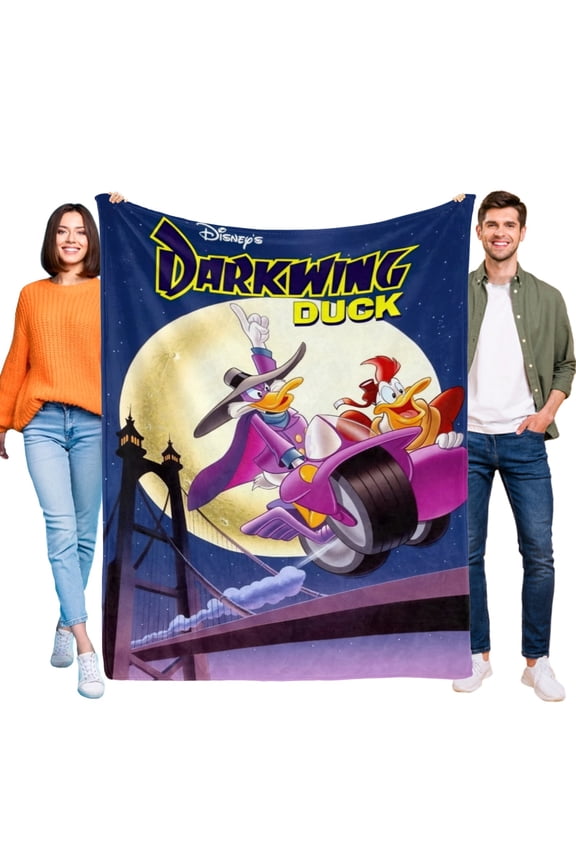 Darkwing Duck Throw Blanket Gifts for Fans Lover Girls Boys Women Present Hoodie Him Bed 50"x60"