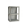 thumbnail image 1 of Darla'Studio 66 End Table/Nightstand Wood Crate Antique Gray Stained, 1 of 8