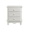 thumbnail image 1 of Darlene 3-Drawer White Nightstand (28.5 in. H x 23.5 in. W x 17.0 in. D), 1 of 5