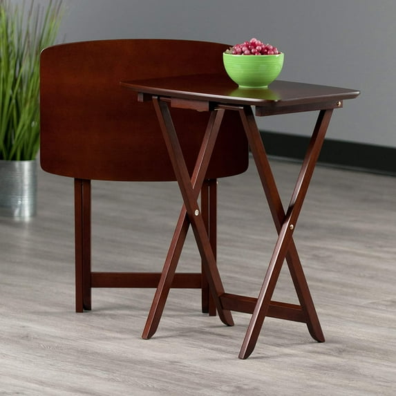 Darlene Set of 2 Foldable Snack Tables, for Living Room, 26