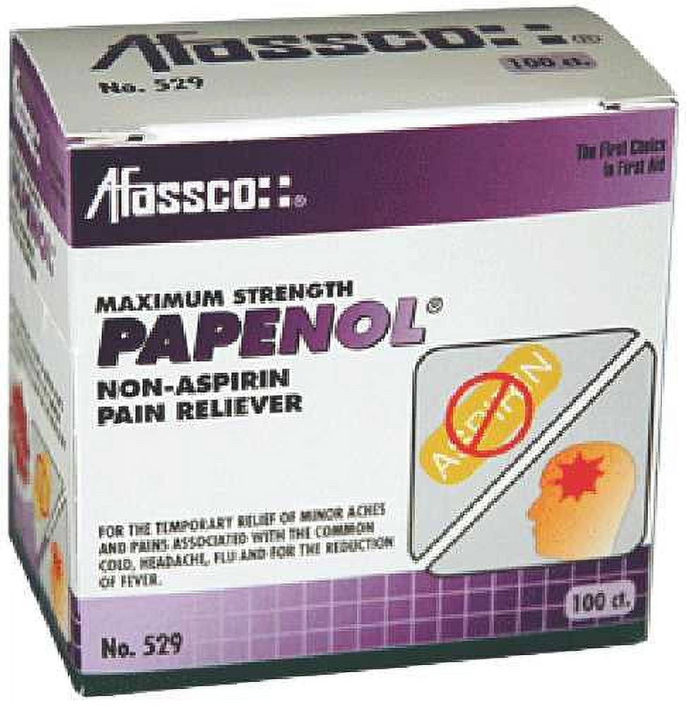 Darling Foodservice Papenol NonAspirin Pain Relief 100 / BX