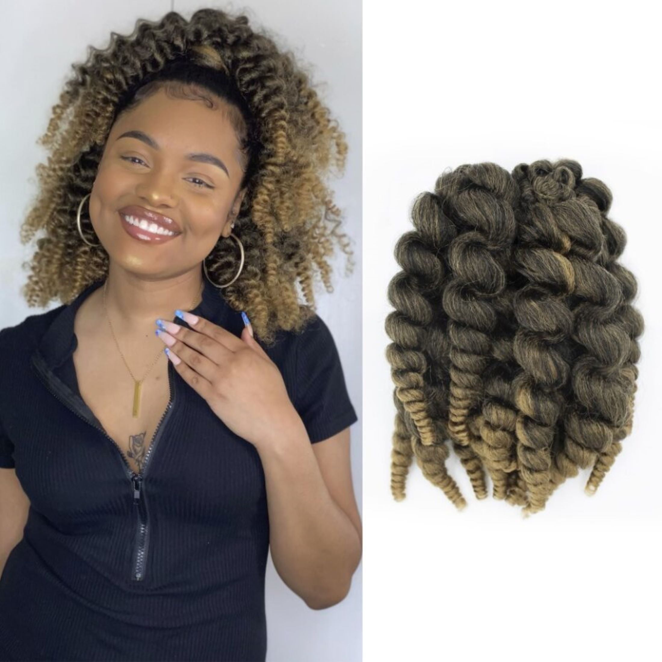 Darling Flexi Rod Curls Crochet Hair 2X Pack, 14 inch, 1/27, Adult