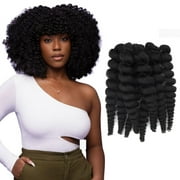 Darling Flexi Rod Curls Crochet Hair 2X Pack, 14 inch, #1B, Female, Adult