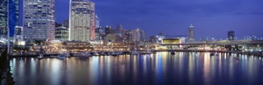 Darling Harbor Sydney Australia Canvas Art - Panoramic Images (18 x 6)