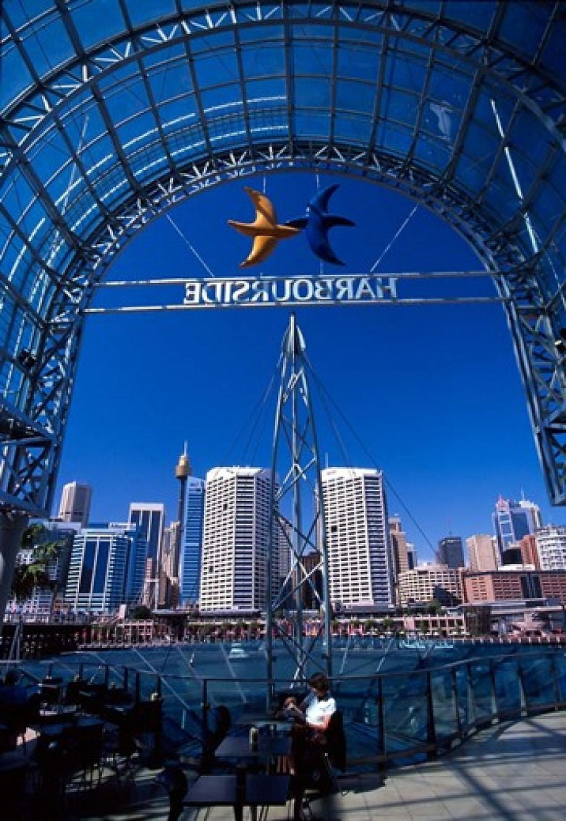 Darling Harbor Sydney Harbor Australia Canvas Art - David Wall DanitaDelimont (19 x 27)