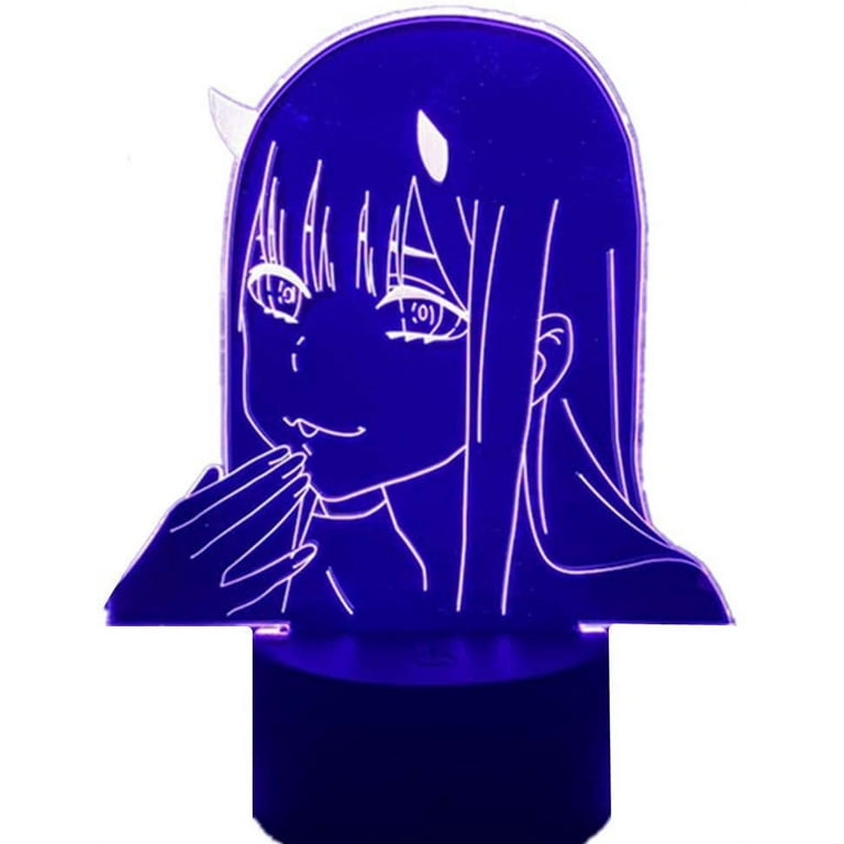 Darling In The Franxx 7 16 Color Remote Control Touch Switch Anime Sailor Moon 3d Lamp Zero Two Figure Nightlight Kids Child Girls Manga Gift Night