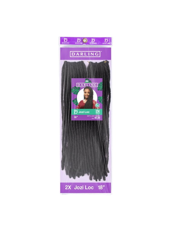 Jozi Locs Crochet Hair 2X Pack, 18 inch, #1, Adult, Female