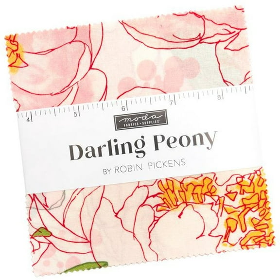 Moda - Darling Peony Charm Pack by Robin Pickens 42 pcs