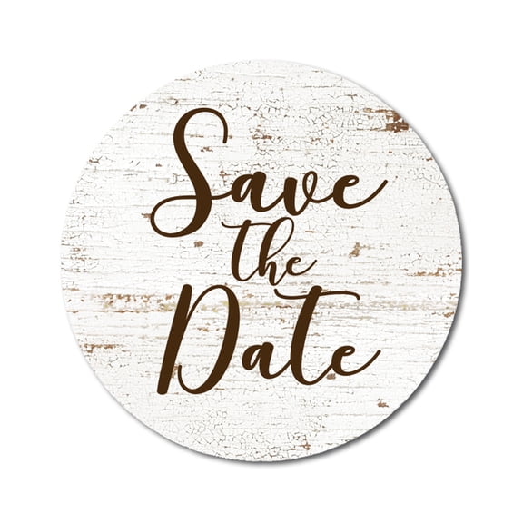 Darling Souvenir 1.6 Inches DIY Round Texture Background Save The Date Stickers Wedding-45 Pcs
