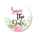 thumbnail image 1 of Darling Souvenir 1.6 Inches Round Wedding Envelope Seals Rose Floral Save The Date Stickers-45 Pcs, 1 of 1