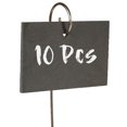 thumbnail image 1 of Darling Souvenir 10 Pcs Garden Sign Reusable Labels Natural Slate Hanging Tags Weatherproof Stainless Steel Rod For Flower Beds Plant Nursery Pots, 1 of 4