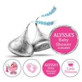 thumbnail image 1 of Darling Souvenir Pink & White 190 Pieces Baby Shower Favor Stickers - Mini Candy Stickers & Chocolate Wrapper Labels for Party Favors & Decorations, 1 of 2