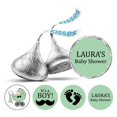 thumbnail image 1 of Darling Souvenir 190 Pcs Baby Boy Shower Custom Stickers chocolate&nbsp;DIY Candy Favor-Mint, 1 of 2