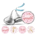 thumbnail image 1 of Darling Souvenir Pink 190 Pieces Baby Shower Favor Stickers - Mini Candy Stickers & Chocolate Wrapper Labels for Party Favors & Decorations, 1 of 2